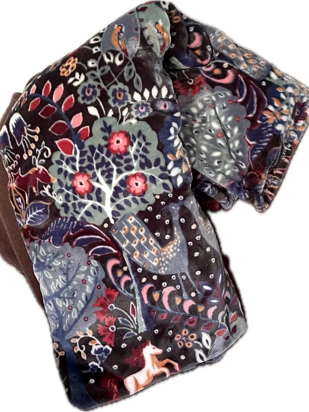 Vera Bradley “Enchantment” Vintage Plush Throw Blanket